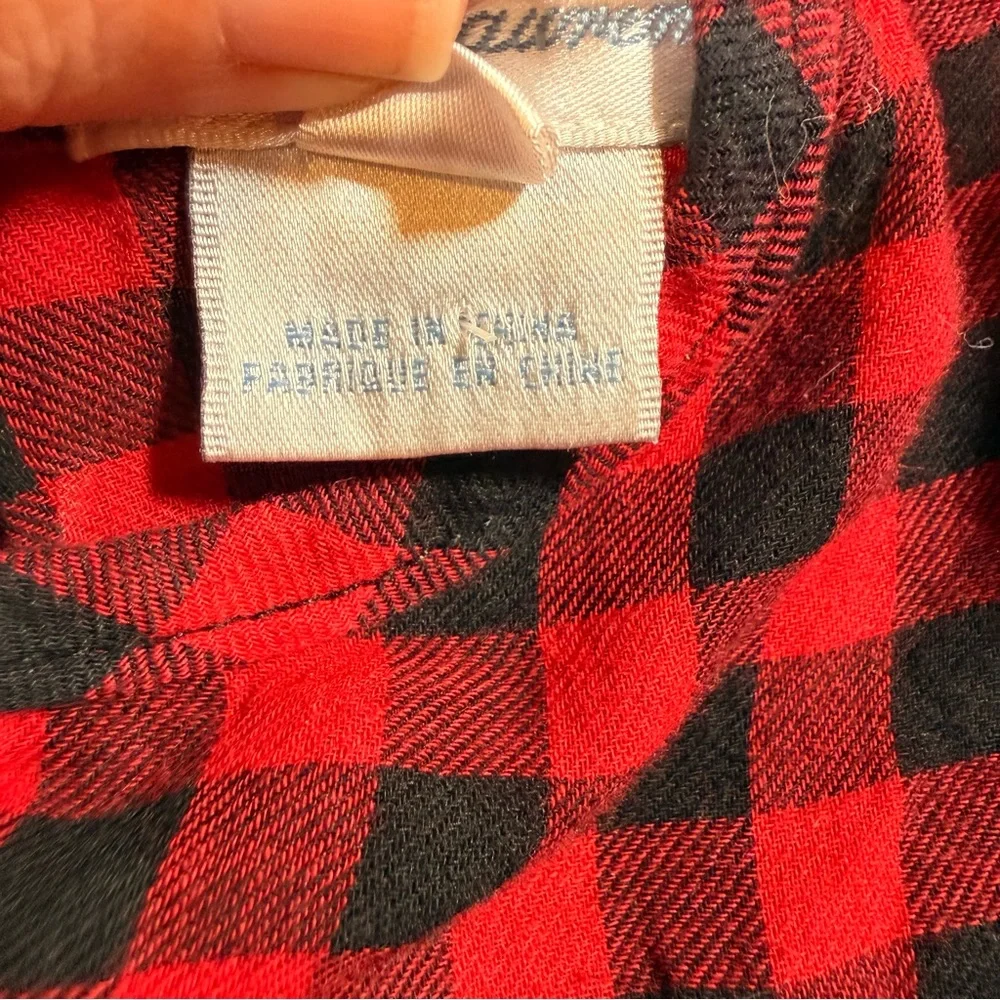 Ralph Lauren Baby 12 Month Buffalo Plaid Dress Red/Black Embordered Pony Luxury‎